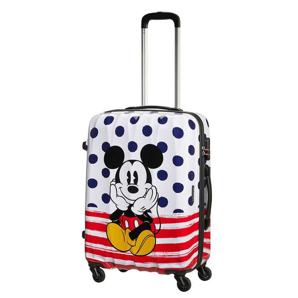 Spinner 65cm Mickey Blue Dots - AMERICAN TOURISTER