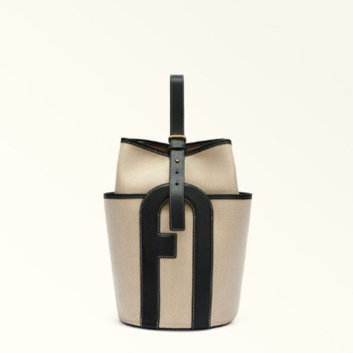 Lido Bucket Bag M Toni Nero - FURLA
