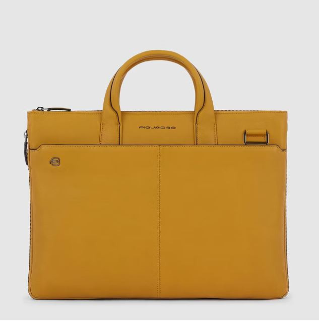 Briefcase 15.6" Yellow - PIQUADRO