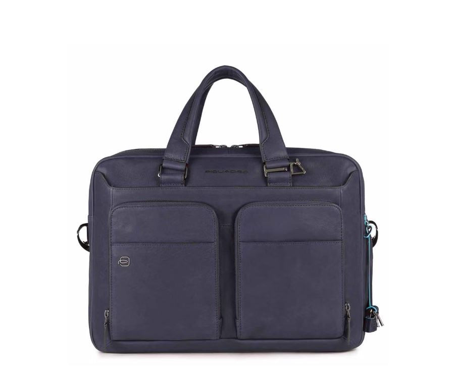 Briefcase 15" Light Blue - PIQUADRO