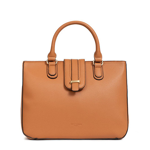 Top Handle Tan - HEXAGONA