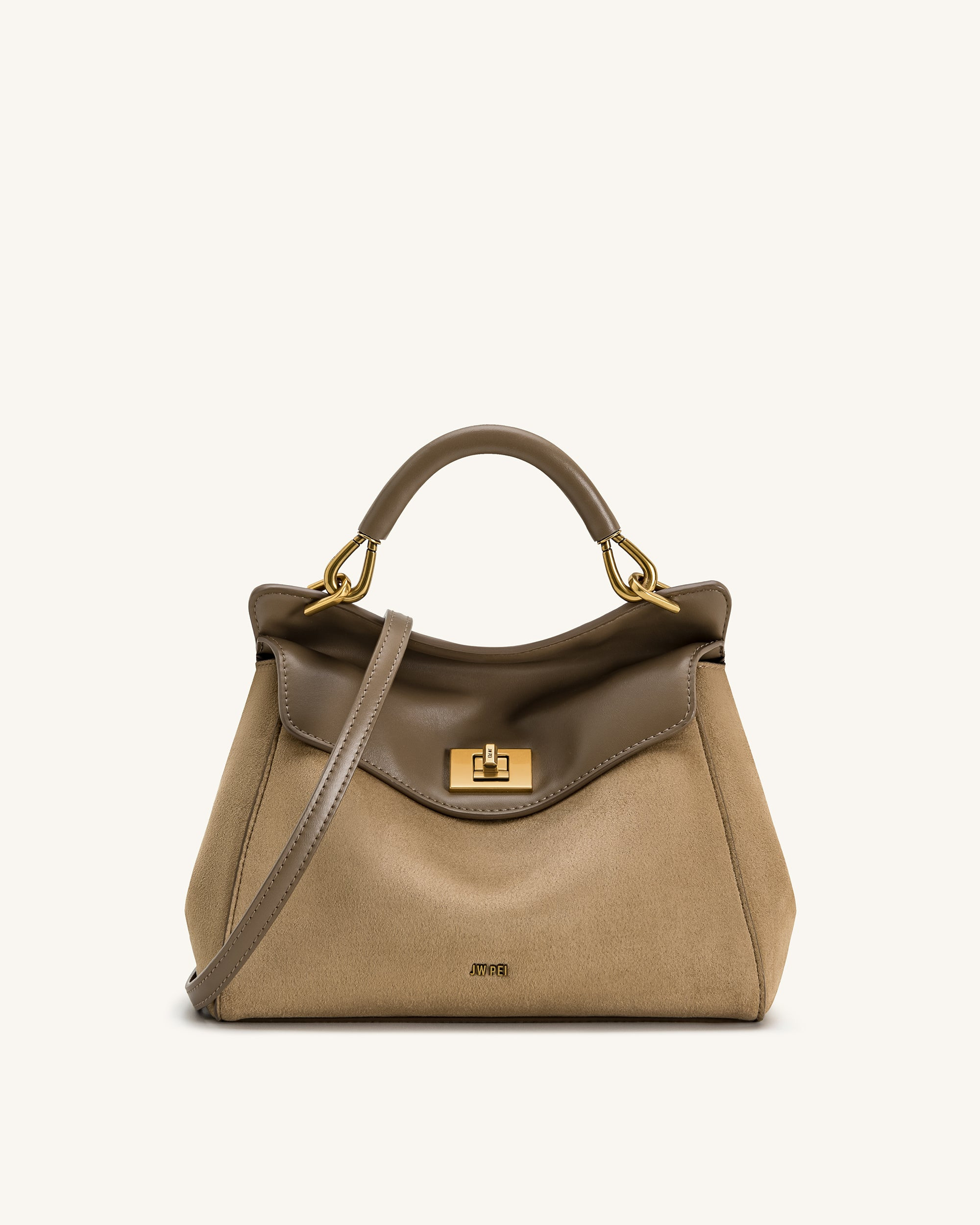 Lucia Top Handle Taupe - JW PEI