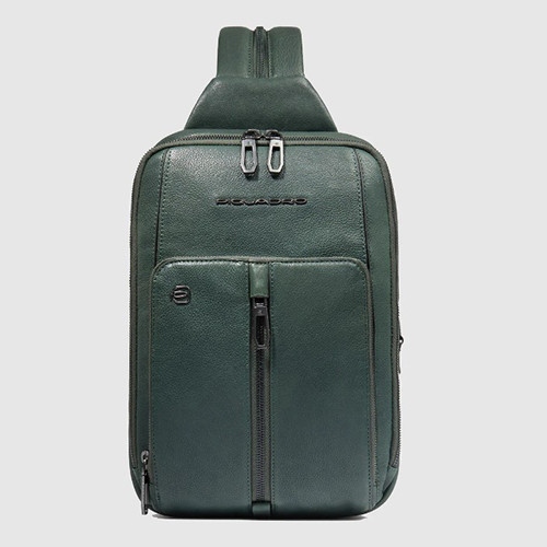One Shoulder Backpack Verde - PIQUADRO