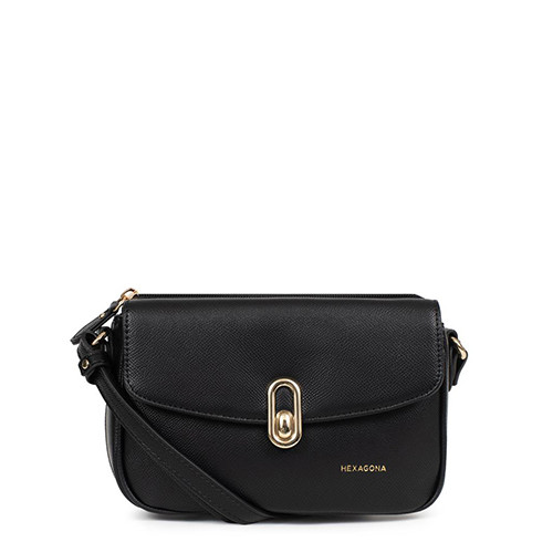 Shoulder Bag Black - HEXAGONA