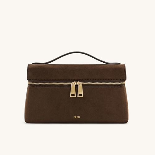 Thea Mini Suede Bag Mocha Brown - JW PEI