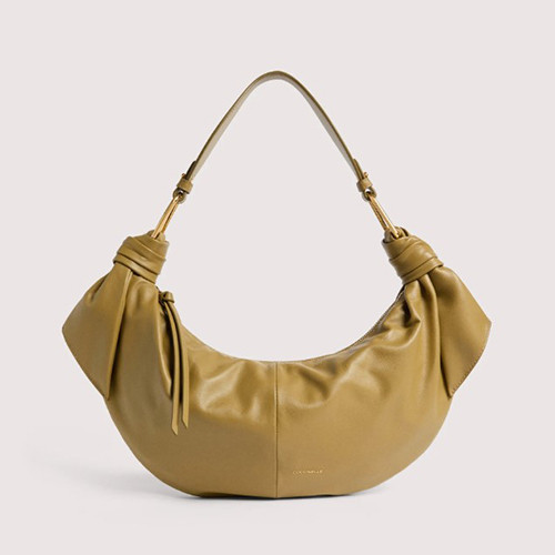 Furoshiki Shoulder Bag M Seagrass - COCCINELLE
