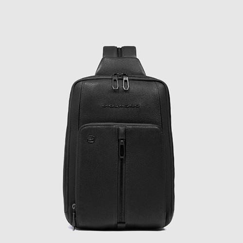 One Shoulder Backpack Nero - PIQUADRO