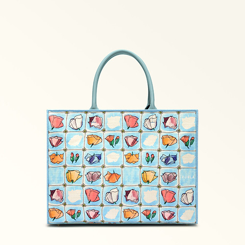 Opportunity Top Handle L Toni Blue - FURLA