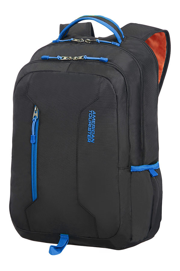 Laptop Backpack 39.6cm/15.6″ Black/Blue - AMERICAN TOURISTER