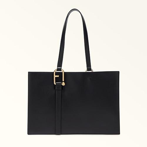 Nuvola Top Handle L Nero - FURLA