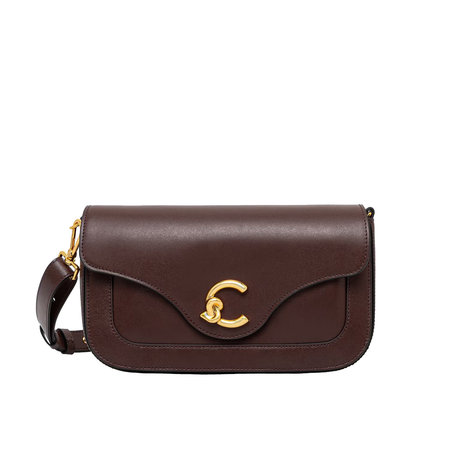 Shoulder Bag C-Me Calf Berry - COCCINELLE