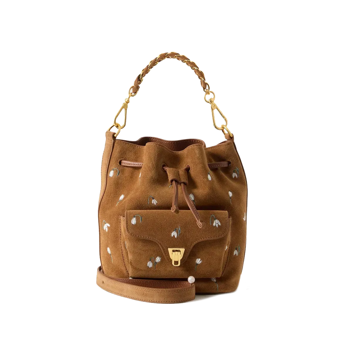Crossbody Beat Generation Suede Cognac - COCCINELLE