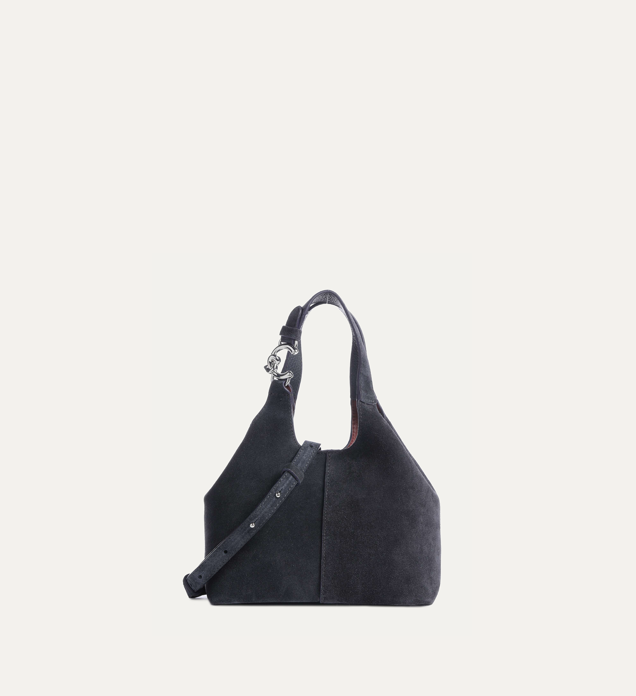 Top Handle & Wallet C-Easy Suede Midnight Blue - COCCINELLE