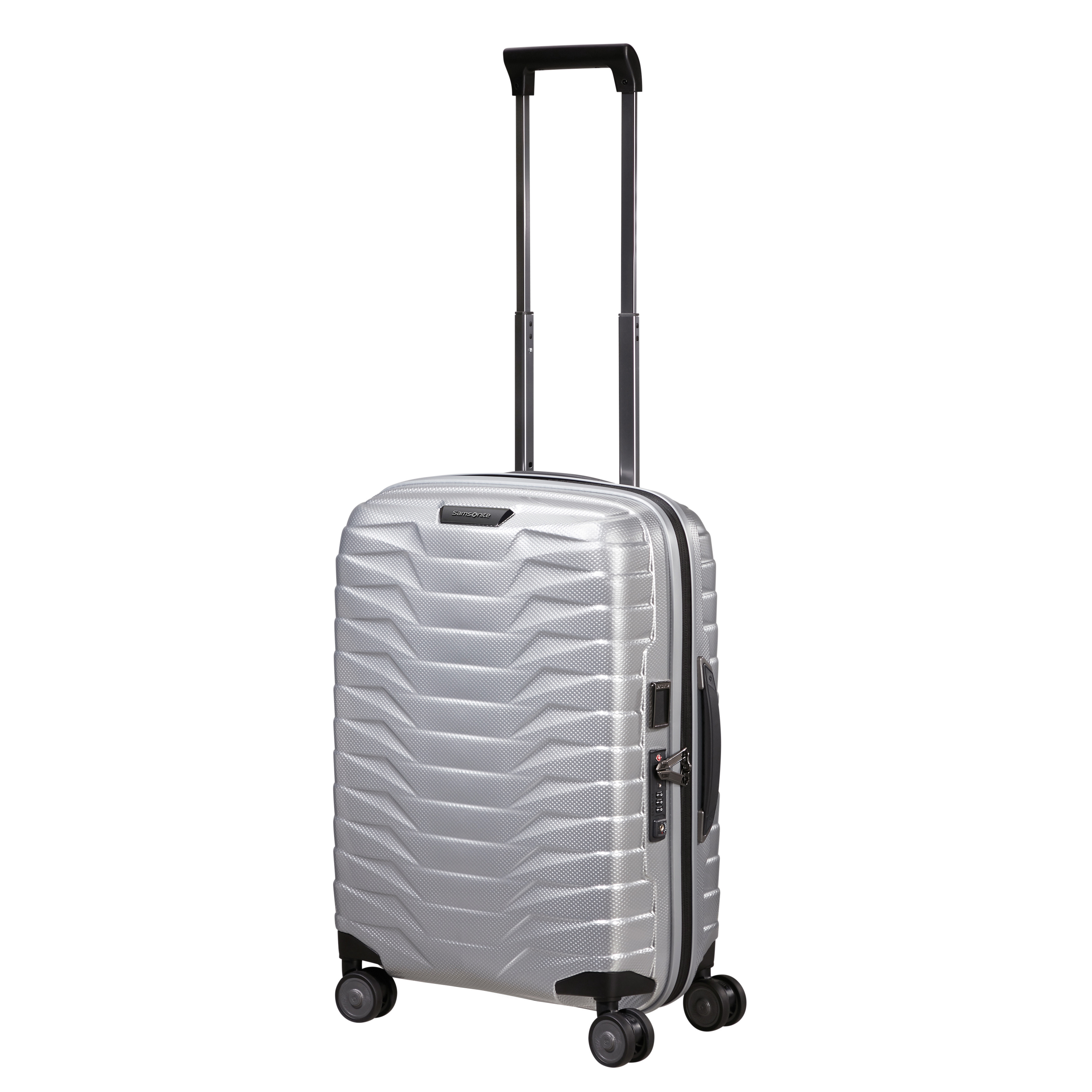 Spinner 55cm Exp. Zip Silver - SAMSONITE