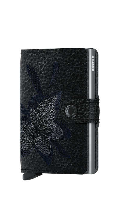 Miniwallet Stitch Magnolia Black - Secrid