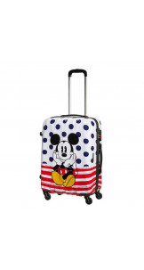 Spinner 65cm Mickey Blue Dots - AMERICAN TOURISTER