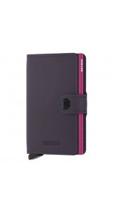 Miniwallet Matte Dark Purple/Fuchsia - Secrid