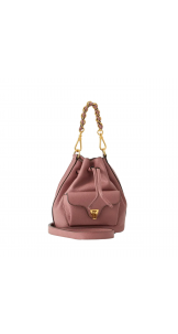 Double Beat Mini Bucket Bag Winter Rose - COCCINELLE