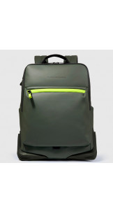 Backpack 14" Green - PIQUADRO
