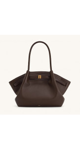 Hana Medium Tote Bag Dark Brown - JW PEI