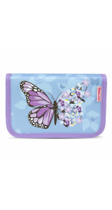 Pencil Case Purple Blue Butterfly - BELMIL