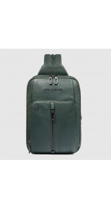 One Shoulder Backpack Verde - PIQUADRO