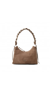Top Handle Boheme Suede Warm Taupe - COCCINELLE