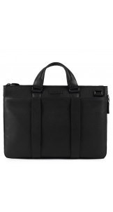 Briefcase 15.6" Black - PIQUADRO