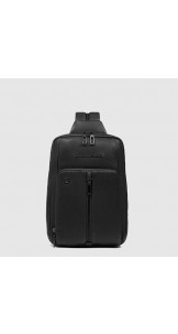 One Shoulder Backpack Nero - PIQUADRO