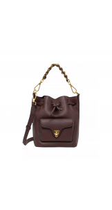Double Beat Mini Bucket Bag Berry - COCCINELLE