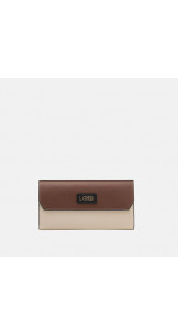 Wallet Cream/Brown - L.Credi