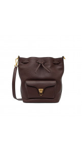 Double Beat Bucket Bag M Berry - COCCINELLE