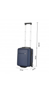 One Hand Luggage 40cm Blue - BONTOUR