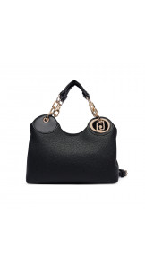 Top Handle S Nero/Brass Gold - Liu Jo
