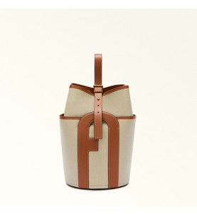 Lido Bucket Bag M Toni Cognac - FURLA
