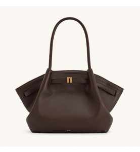 Hana Medium Tote Bag Dark Brown - JW PEI