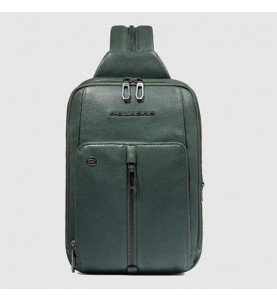 One Shoulder Backpack Verde - PIQUADRO