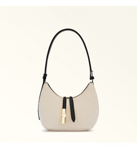 Goccia Shoulder Bag Natural/Nero - FURLA