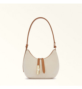 Goccia Shoulder Bag Natural/Brandy - FURLA