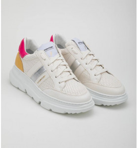 Sneaker White/Fuxia - STOKTON