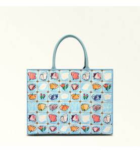 Opportunity Top Handle L Toni Blue - FURLA