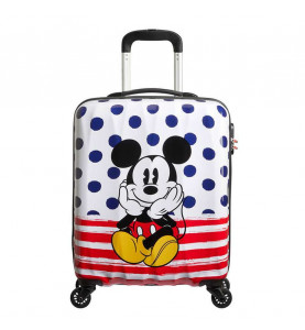 Spinner 55cm Mickey Blue Dots - AMERICAN TOURISTER