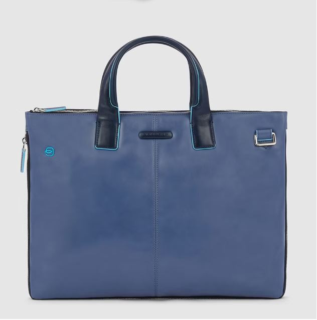 Business Bag 15.6" Blue/Blue - PIQUADRO