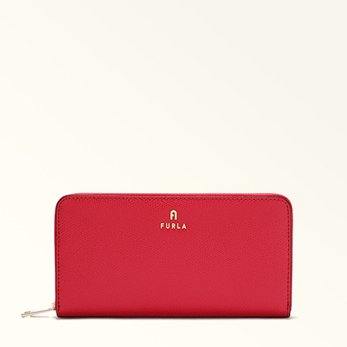 Camelia Zip Around Wallet XL Ruby - FURLA