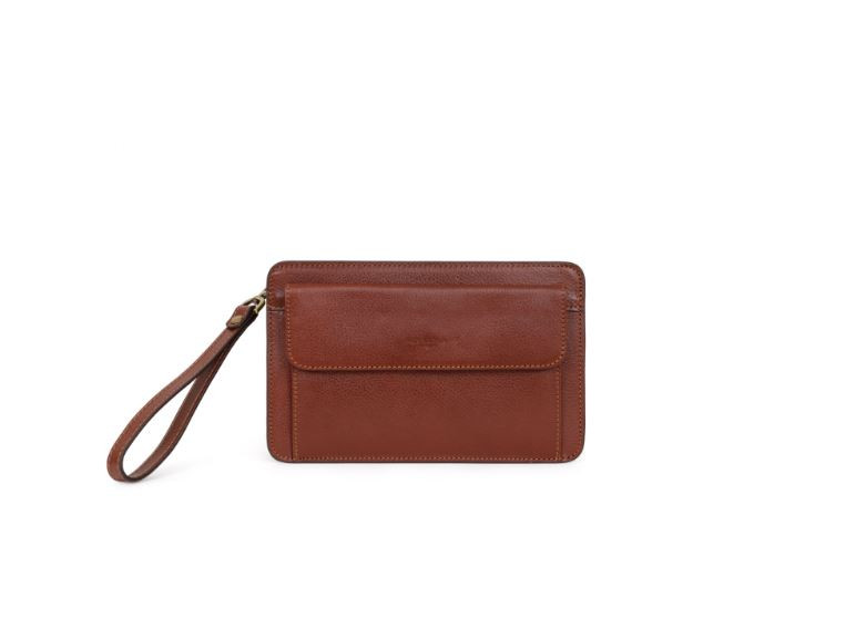 Clutch Bag Brown - HEXAGONA