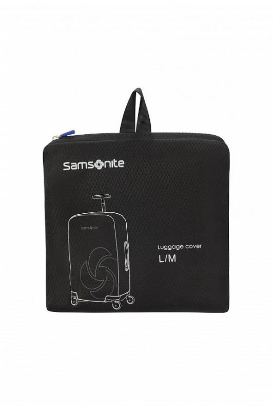 Foldable Luggage Cover L/M Black - SAMSONITE 