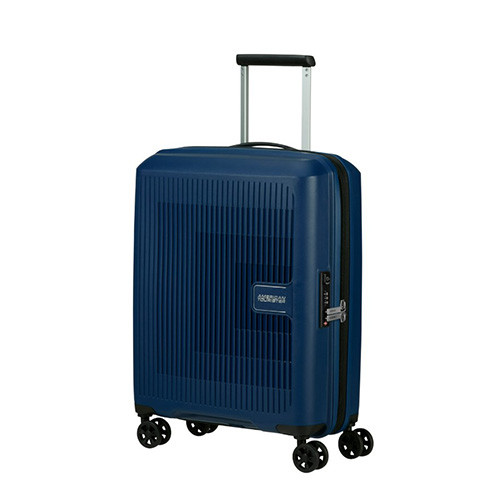 Spinner 55cm Expandable Navy Blue - AMERICAN TOURISTER