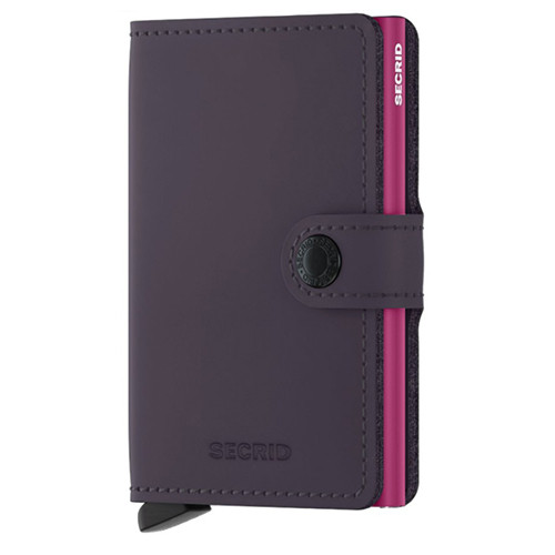 Miniwallet Matte Dark Purple/Fuchsia - Secrid