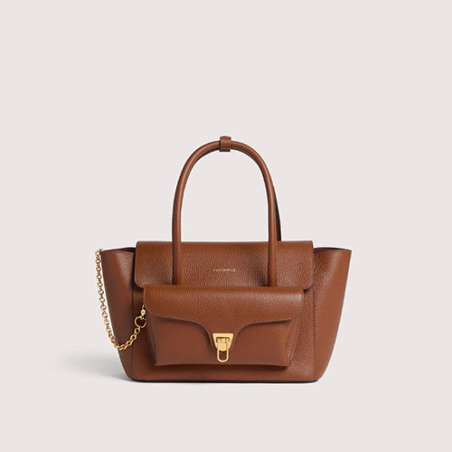 Double Beat Tote Bag Cognac - COCCINELLE