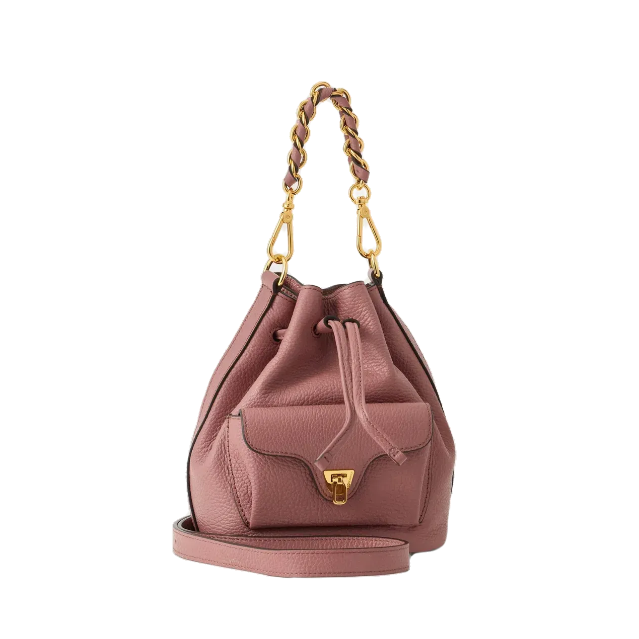 Double Beat Mini Bucket Bag Winter Rose - COCCINELLE